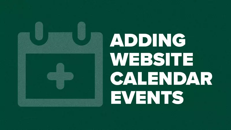 Add a Calendar Event