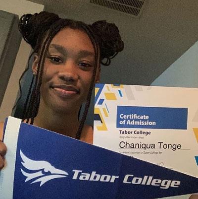 Chaniqua Tongue, Tabor College