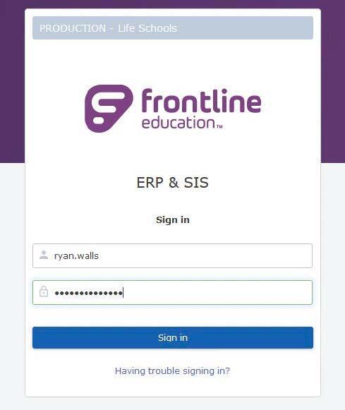 frontline login